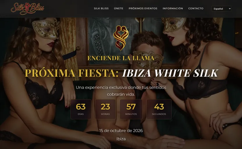 SilkBliss — A private events platform with tiered admission